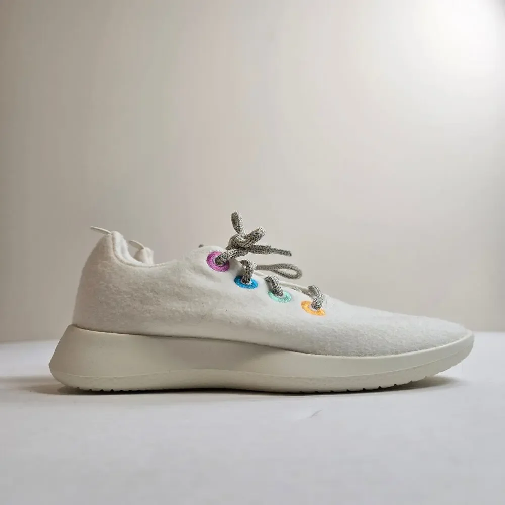 Allbirds Smallbirds Merino Wool Runner Sneakers Size 3 Natural White Wool